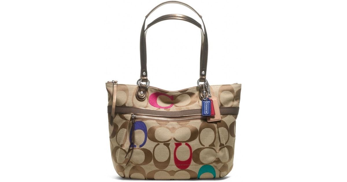 Coach poppy glam tote Clearance