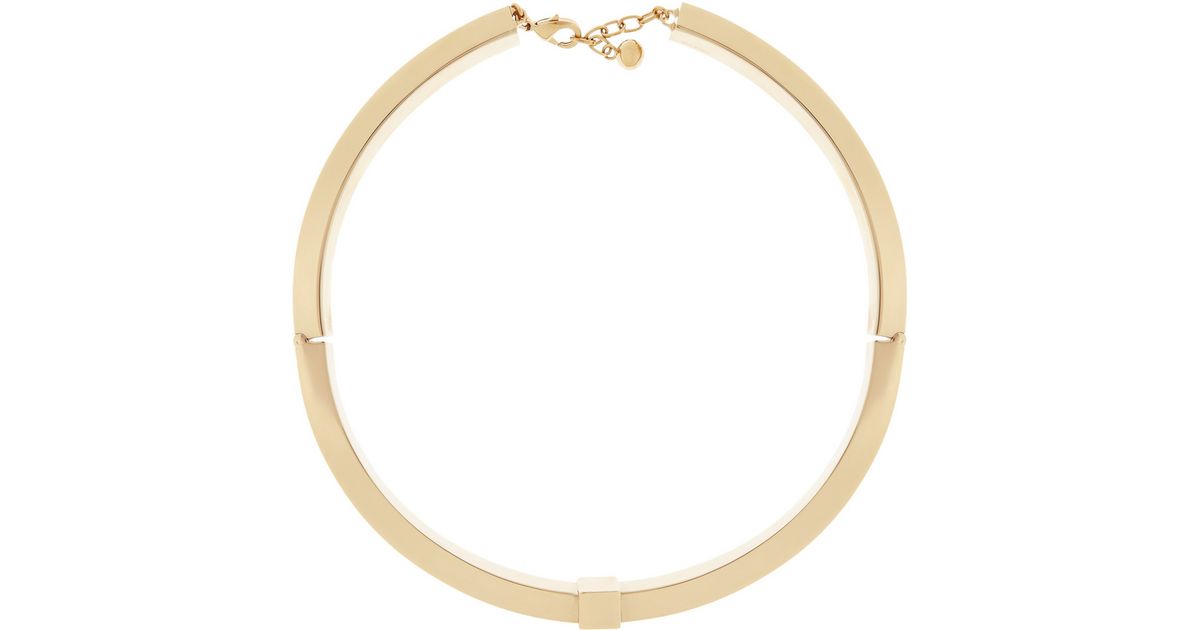 Chloé Edie Goldtone Hinged Collar Necklace in Metallic Lyst