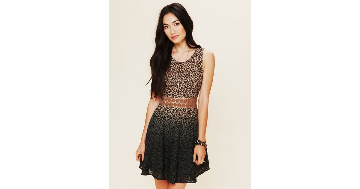 free people leopard dress
