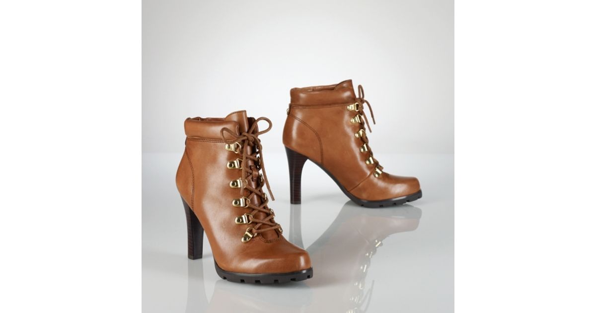 ralph lauren arianne leather bootie