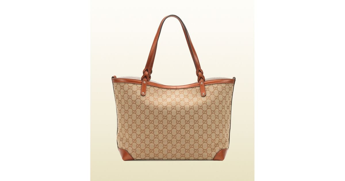 gucci gg canvas tote bag