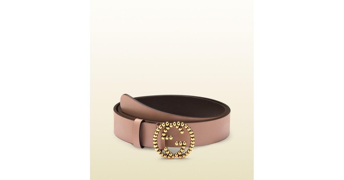 light pink gucci belt