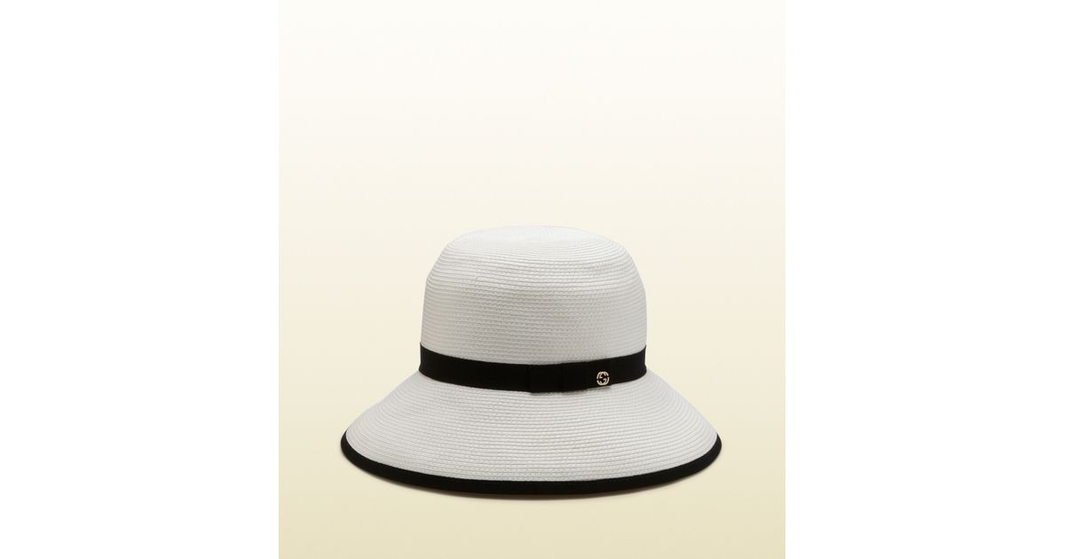 white gucci bucket hat