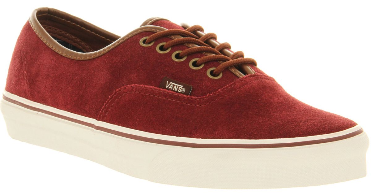 red suede vans