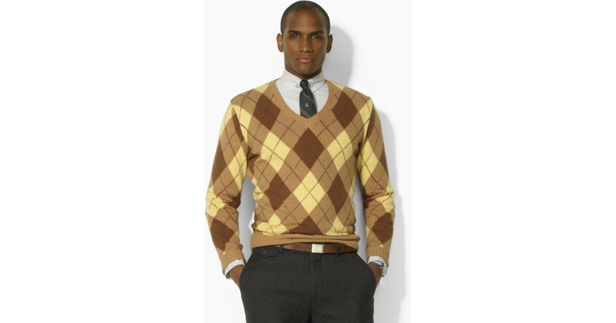 ralph lauren argyle sweater