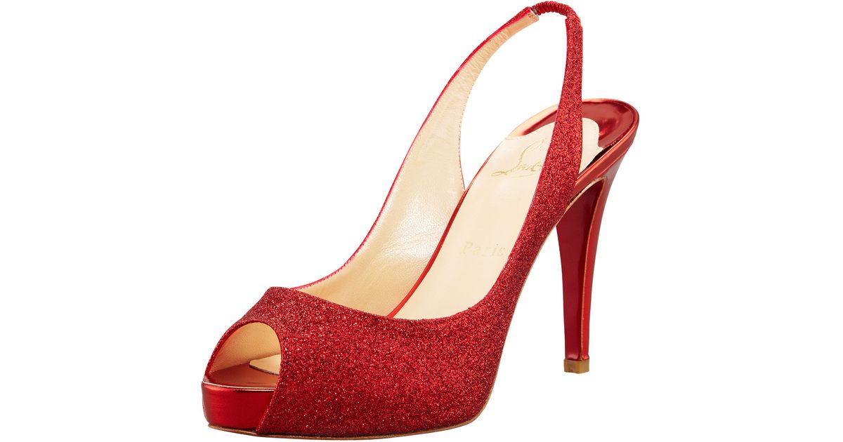 red sparkly louboutins