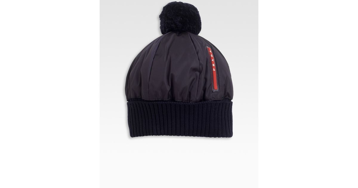 prada puffer hat