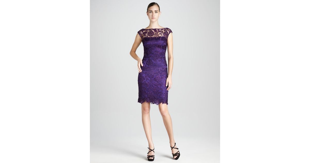 monique lhuillier purple dress