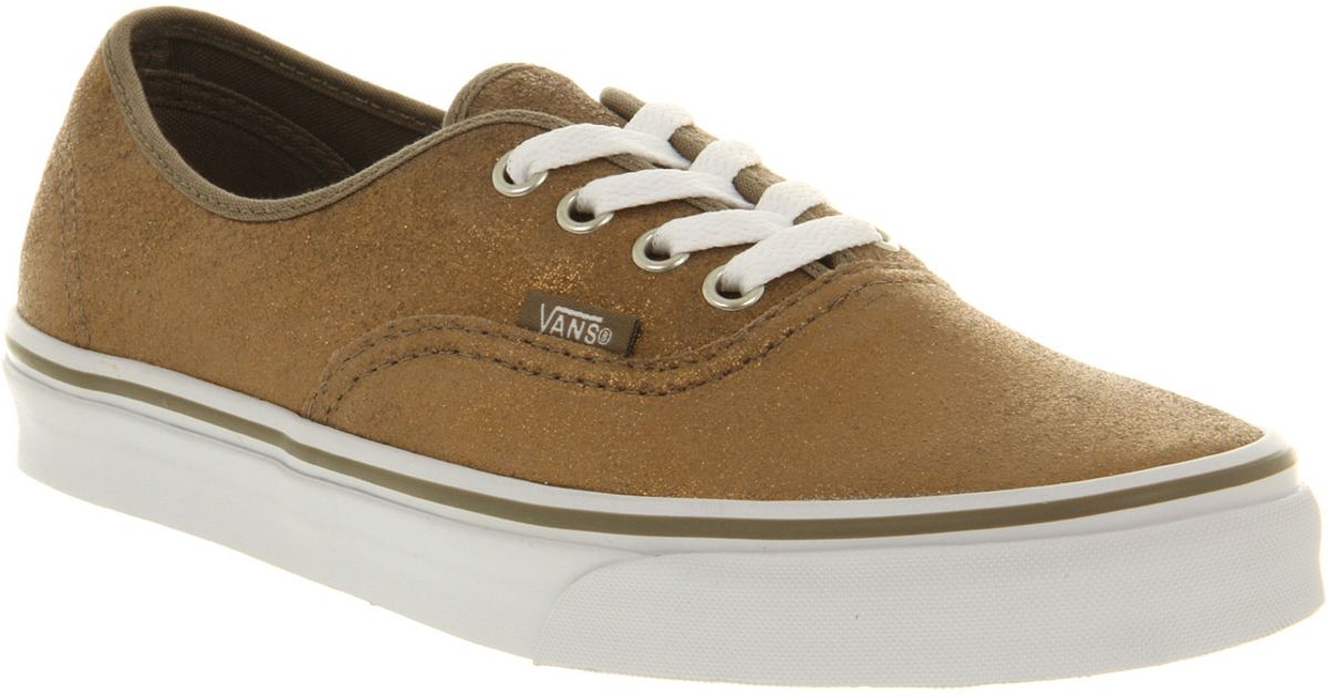 champagne vans shoes