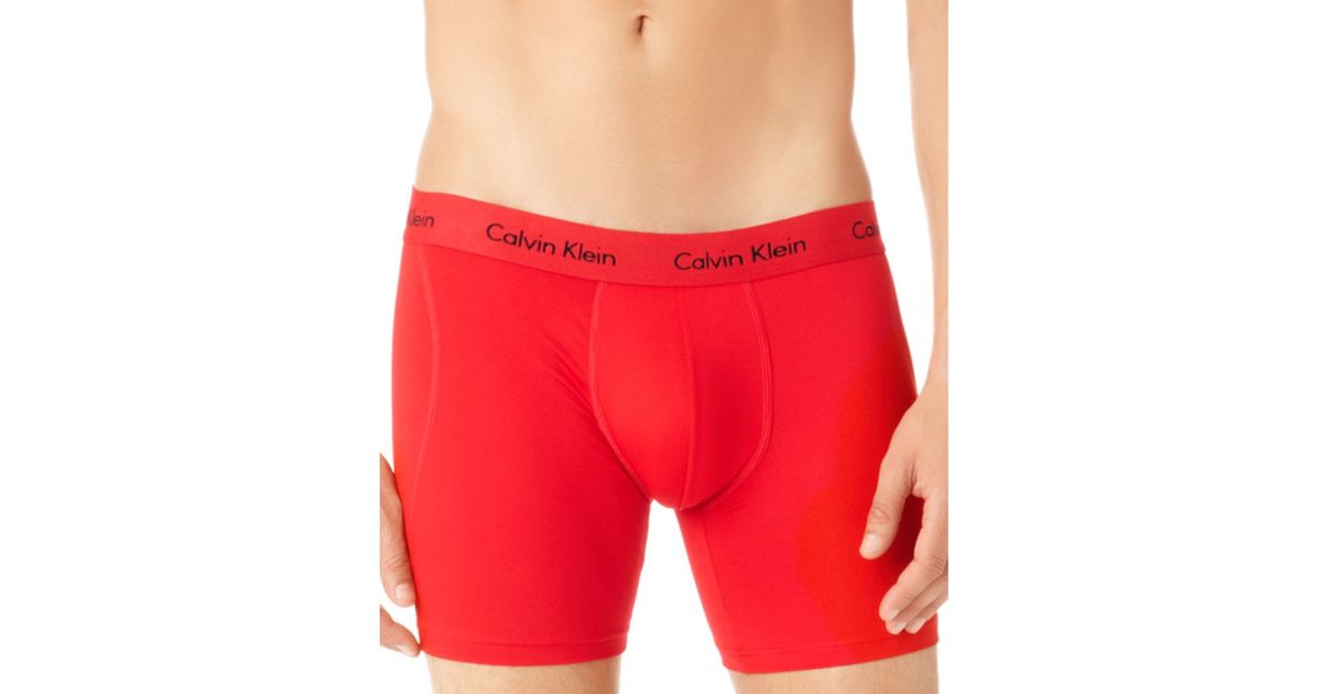 Red calvin klein boxer briefs deals