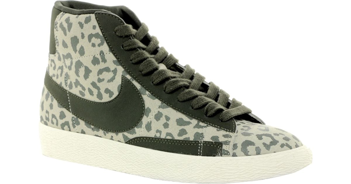 Nike Blazer Mid Leopard Print Sneakers | Lyst