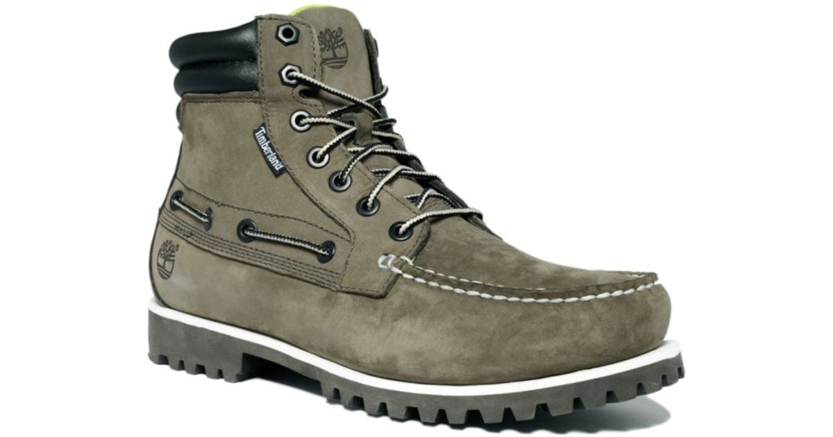 Timberland Oakwell 7 Eye Moc Toe Boots in Natural for Men | Lyst