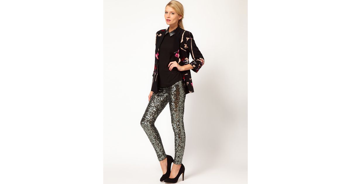 french connection sequin pants