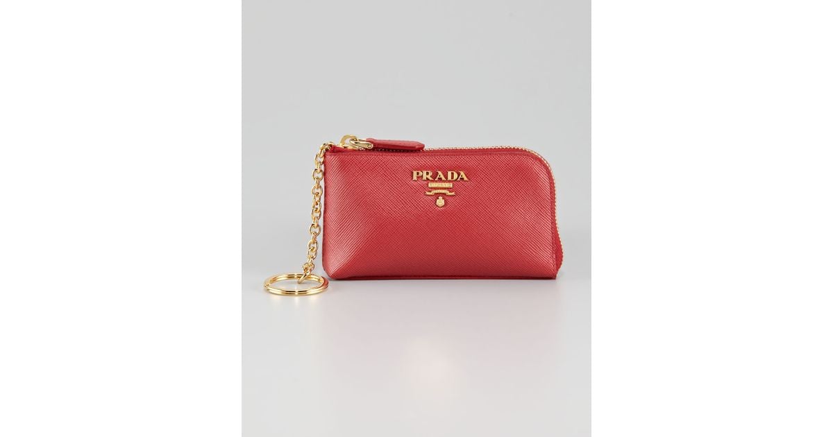 prada saffiano leather metallic pewter fold wallet  