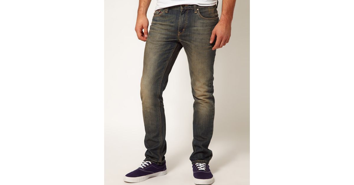 PUMA Jeans Slim Fit Dirty Wash in Blue for Men |