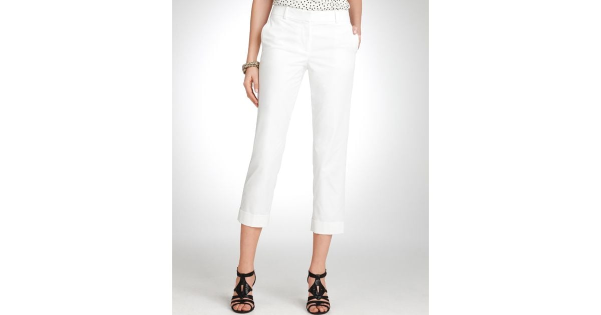 ann taylor white pants