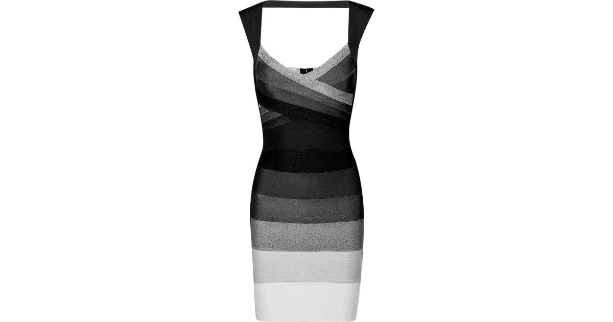 herve leger ombre bandage dress
