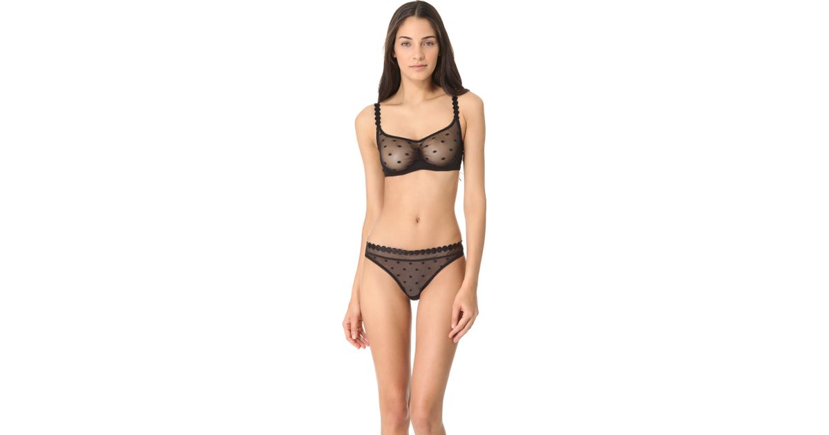 Stella McCartney Fiona Popping Underwire Bra in Black Lyst