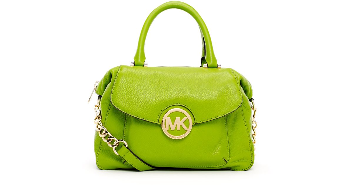 lime green michael kors purse