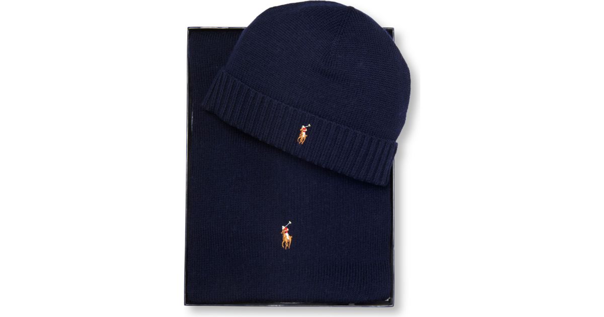 ralph lauren hat and scarf