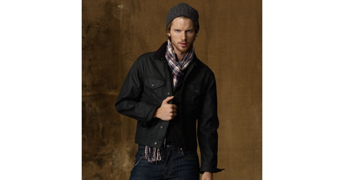 levi's waxed canvas trucker jacket