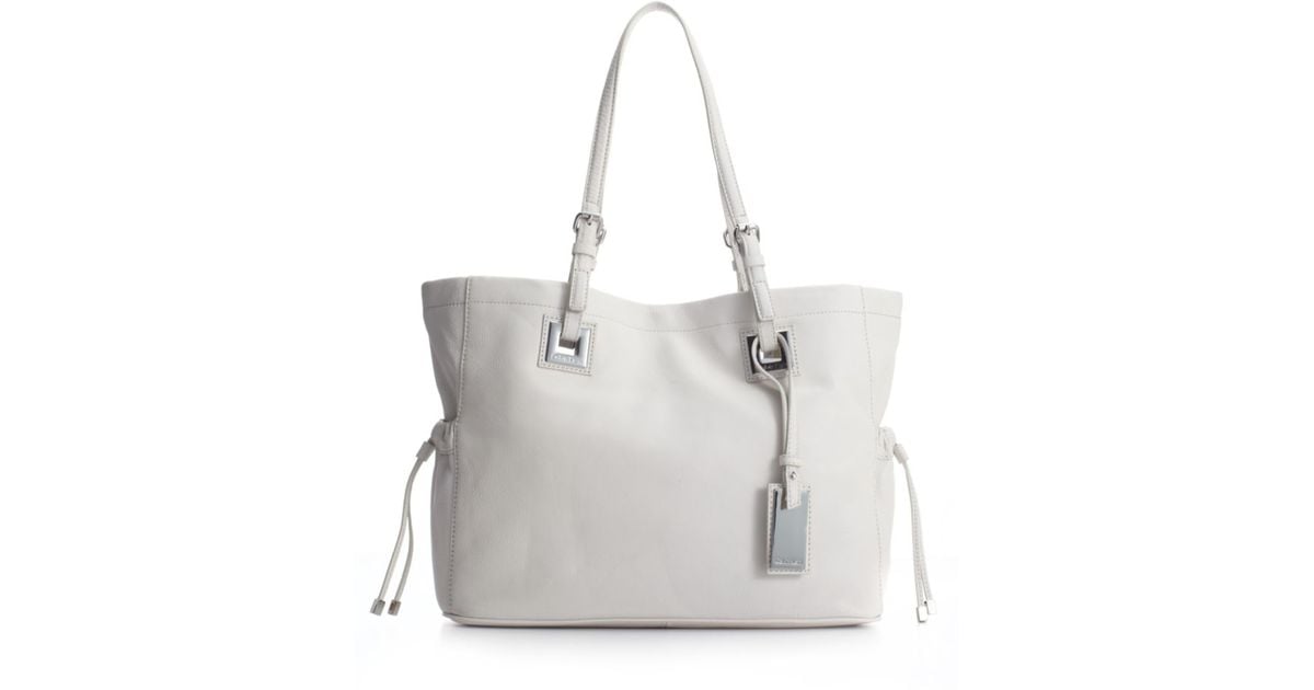 Calvin Klein Exclusive Leather Tote in White Lyst