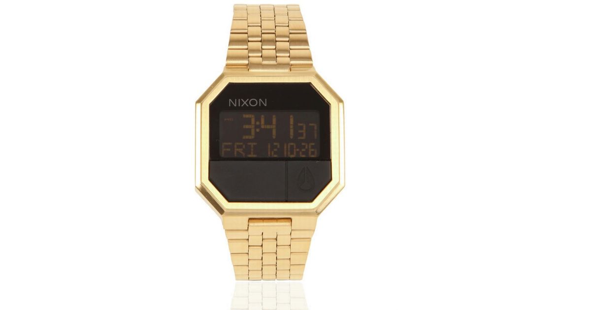 nixon rerun rose gold