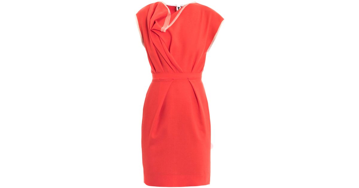 ROKSANDA Peridot Crepe Dress in Coral (Pink) - Lyst