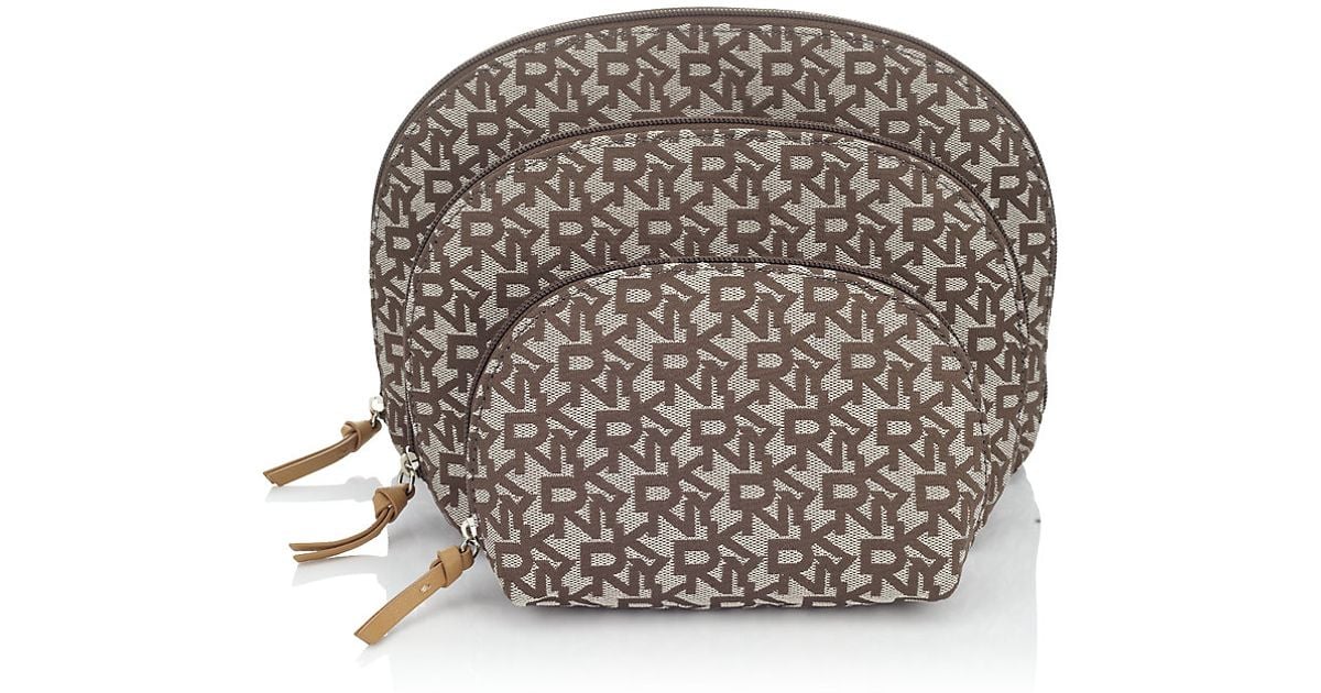DKNY Town Country Cosmetic Bag Set in Grey Lyst UK
