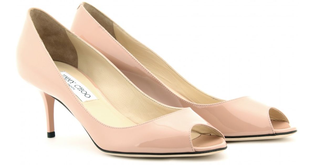 blush peep toe shoes