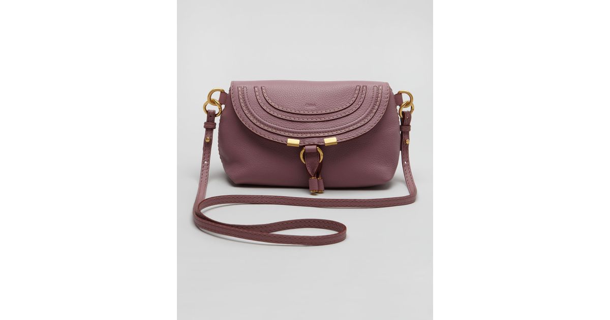 Chlo Marcie Pouchette Crossbody Bag in Purple (velvet mauve) | Lyst  