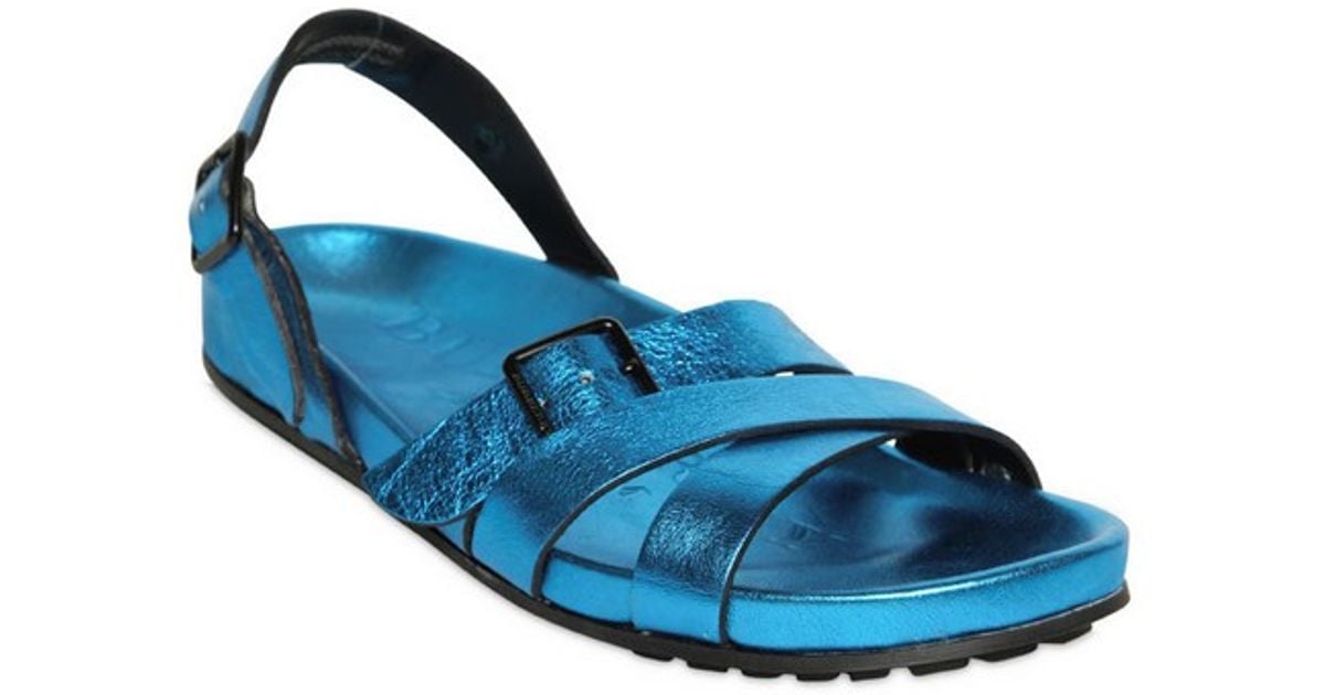 burberry sandals blue
