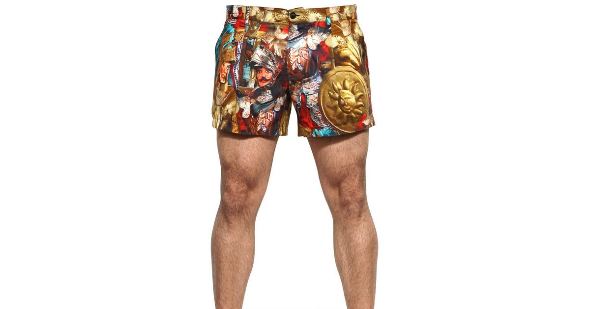 Dolce & Gabbana Print Bathing Suit for Men Lyst