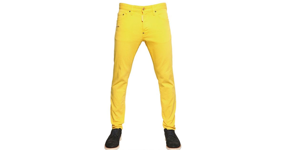 dsquared2 yellow jeans