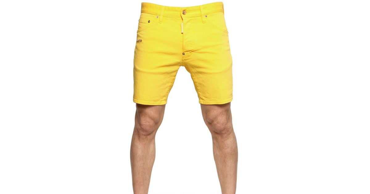 mens stretch denim shorts