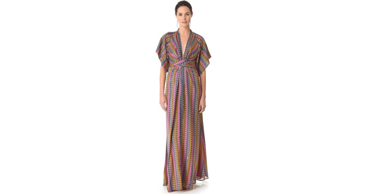 Issa Long Kimono Dress Lyst