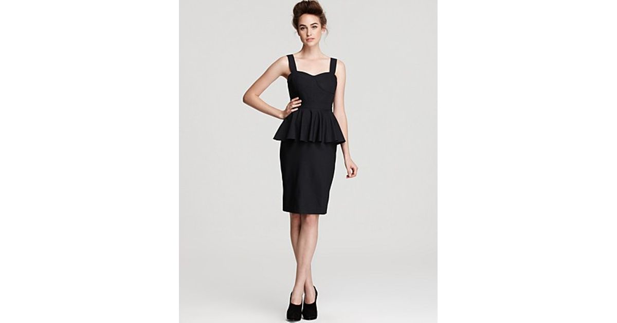 navy peplum dress