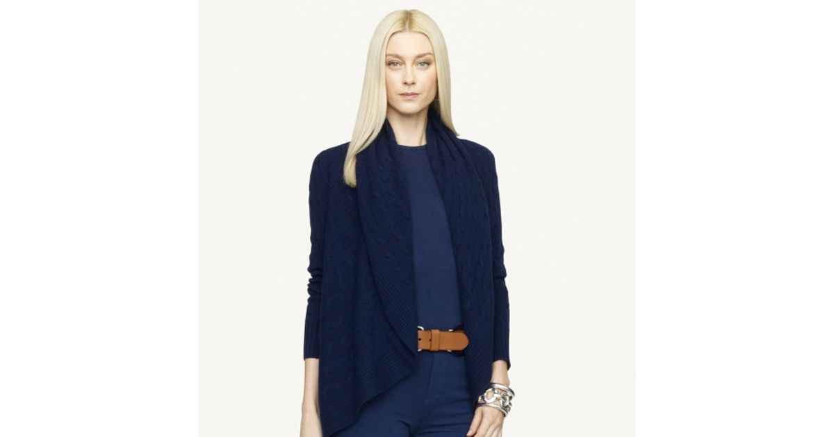 ralph lauren cashmere circle cardigan