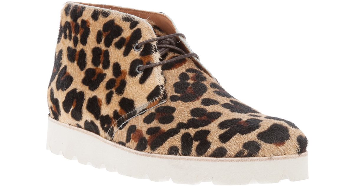 leopard desert boots