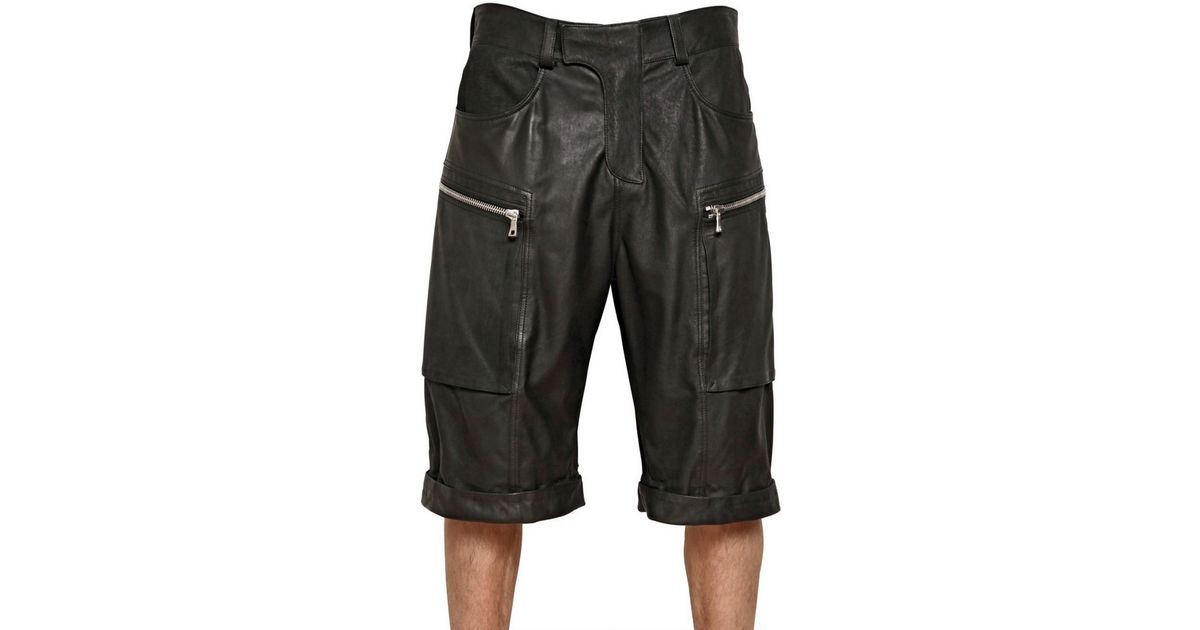 balmain biker shorts