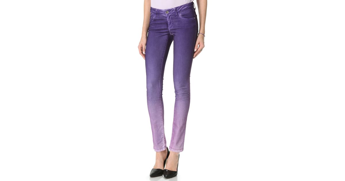 alice and olivia purple pants