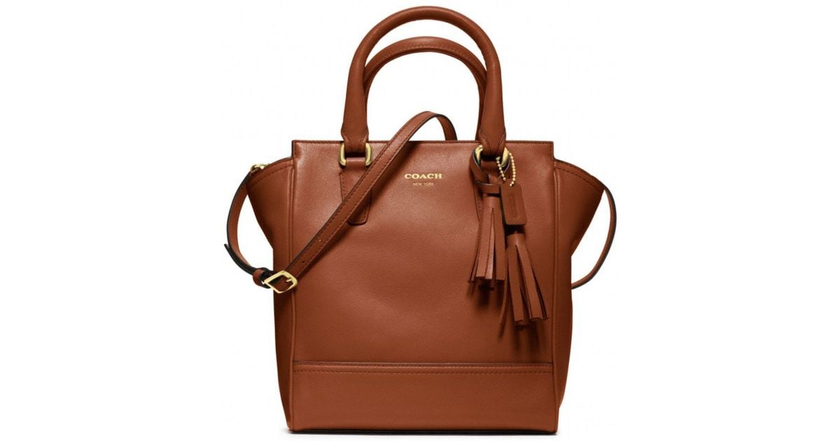 COACH Legacy Mini Satchel in Leather in Brown