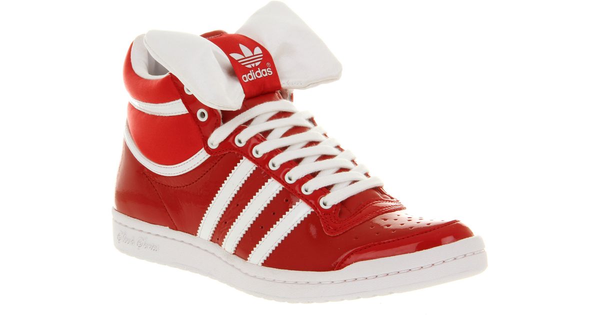 adidas Top Ten High-top sneakers in Red - Lyst