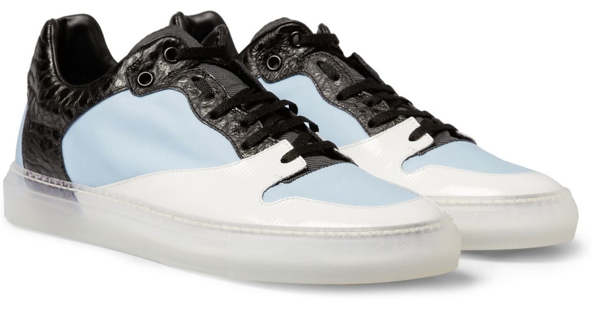 Balenciaga Panelled Sneakers in Blue 