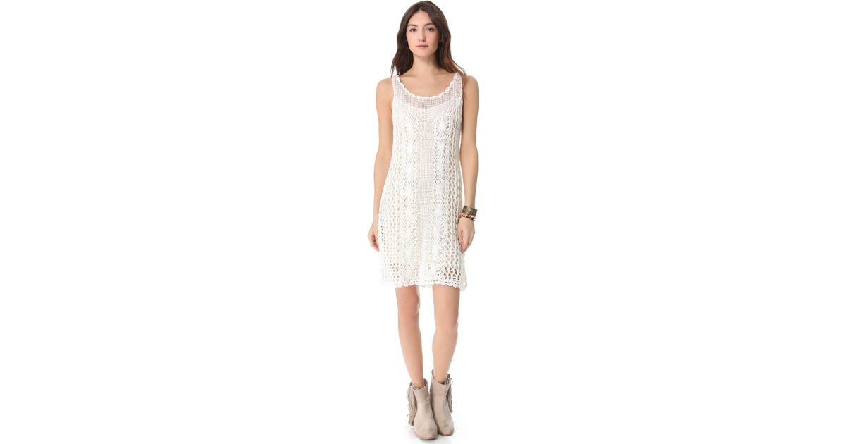 crochet slip dress