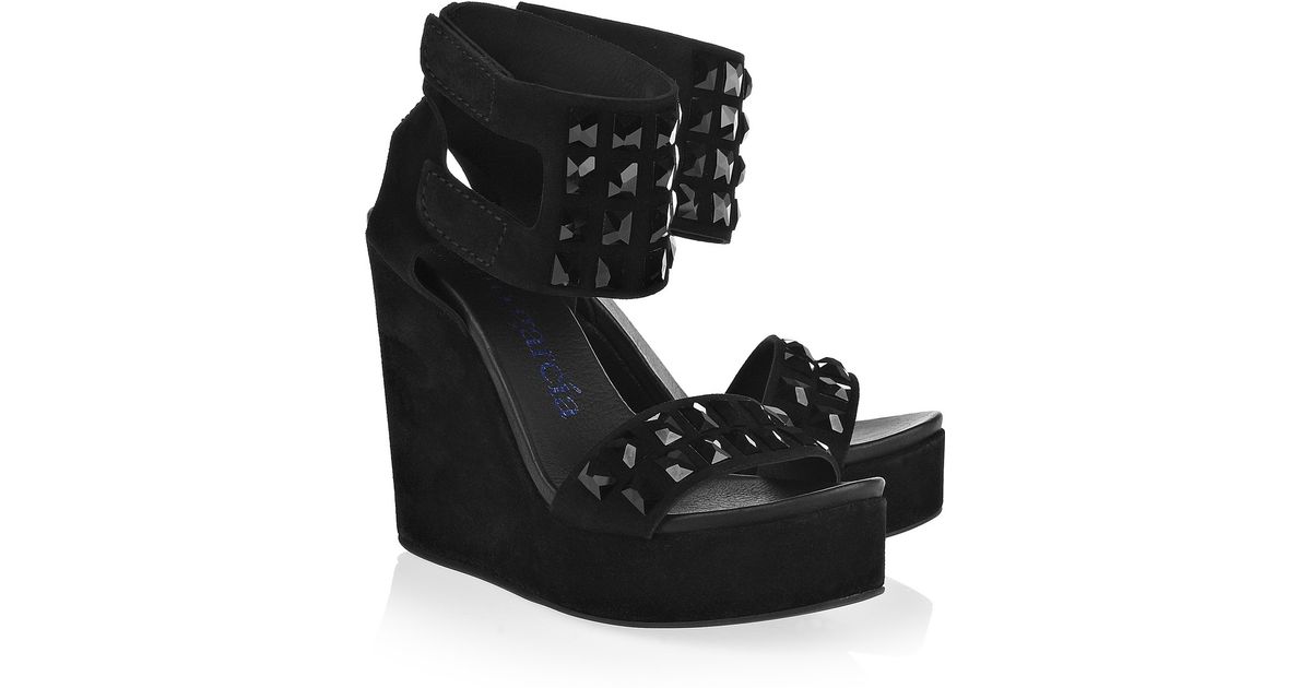 talisa perforated sneaker wedge