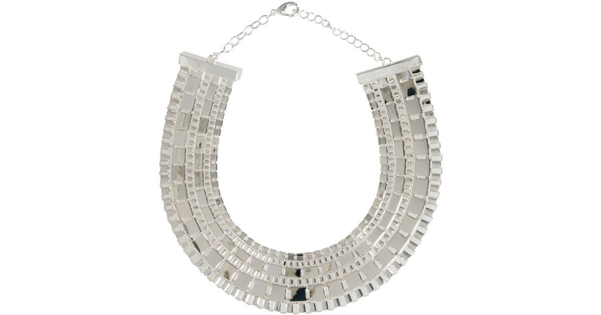 ASOS Statement Pharaoh Collar Necklace In Silver Metallic Lyst