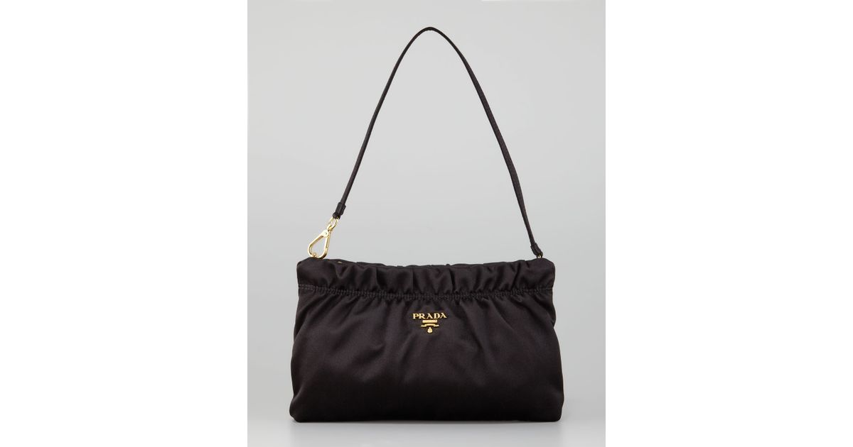 prada ruched shoulder bag