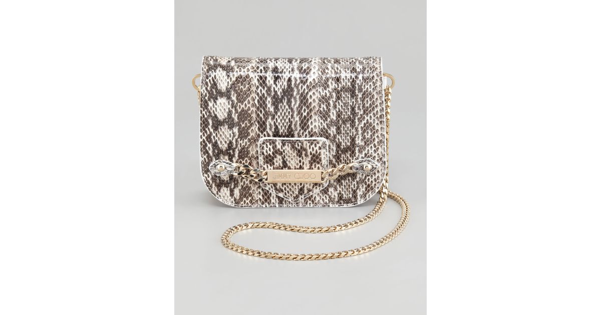 snakeskin crossbody bag