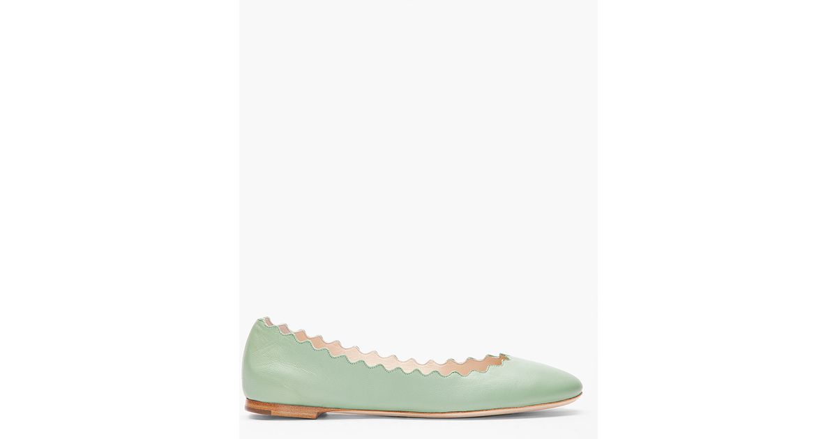 mint green ballet flats